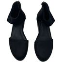 Eileen Fisher Mesh Ankle Nubuck Wedge Women’s Size 6 1/2 Black Shoes Zipper Back Photo 2