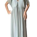 Birdy Grey  Hannah Empire Dress flutter sheer sleeves Chiffon Sage size XXL Photo 3