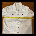 Covington longsleeves white jean jacket. Size Large Photo 7