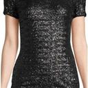 Bailey 44 Top Celebration Black Sequined Crewneck Short Sleeve T-Shirt Size XS Photo 0