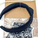 Berry Knotted Headband, Patterned Mask, and Pearl Mask Chain, Brand New Black Photo 2