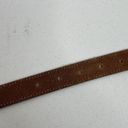 Brooks Brothers Vtg  Size M Belt Brown Leather Trouser Dress Stitched Adjustable Photo 10