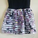 Brat Star  Black Multicolored Dress Sz Large Photo 0