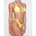 Tiger Mist Yellow  Bikini Set With Beaded Chain  Photo 2