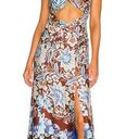 Alexis NEW  Nisa Mix Floral Satin Dress Brun Blossom Photo 0