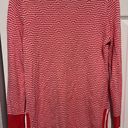 cupio  red and white high low sweater size small Photo 3