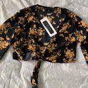 Blushmark Wrap Floral Vneck Top Long Sleeve Flowy Photo 2