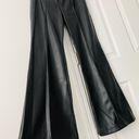 Anthropologie x Avec Les Filles Faux Leather Flare Trousers, Size 8 Photo 7