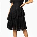 Onyx NEW Kiyonna Lace Affair Ruffle Flounce Midi Cocktail Dress in  Size XL Photo 1