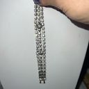 The Row Vintage Prong Set Triple Rhinestone Bracelet Photo 6