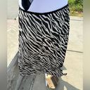 Kathie Lee Collection Vintage  Zebra Print Skirt Slip Like Size Large Photo 1