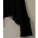 Wooden Ships  Mohair Wool Blend black tiered sleeve sweater m L Photo 2