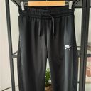 Nike  Black Satin High Rise Lightweight Drawstring Jogger Pants Women’s Small Photo 1