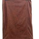 Chico's  Brown Faux Leather Pencil Skirt 0.5 Photo 0