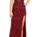 Dillard's  Red Sequin Maxi Dress Photo 0