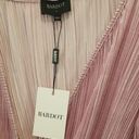 Bardot 💕 Bellissa Long Sleeve Faux Wrap Dress Sorbet Pink Metallic Shine XL NWT Photo 10