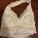 TJ Maxx White Lace Halter Bralette Photo 0