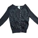 Tracy Reese  Embelished Lace Cardigan Sweater Button Up Size P Photo 1