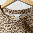 Caslon Nordstrom brand ‎ Leopard Print Long Sleeve Top size X-Small Photo 6