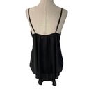 Victoria's Secret  Black Lace Satin Tank Top Sleepwear Women Size Medium | 51-12 Photo 1