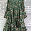 Torrid  Green V Neck MIDI Boho Floral Dress Size 2X Photo 0