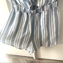 Kimchi Blue Kimichi Blue blue and white stripe cutout romper Photo 6