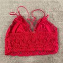 PINK - Victoria's Secret PINK Victoria’s Secret Red Lace Bralette Photo 1