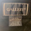 Gallery Vintage  Suede Leather Coat Hooded Faux Fur Lined Black Size M Photo 5