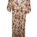 Petal and Pup  Fraser Floral Maxi Dress Cream Orange Pink Womens Size 8 Photo 0