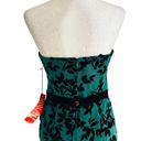 City Triangles  Green Black Strapless Mermaid Formal Gown Dress Size 9 Junior NEW Photo 5