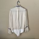 One Piece jonathan simkhai  embroidered boho bodysuit blouse size 2 Photo 6