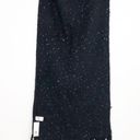 BP  Nordstrom Speckled Fringe Trim Muffler Black Chunky Oversized Winter Scarf Photo 6