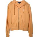 Ralph Lauren Light Orange Zip Front Long Sleeve Hoodie Sweatshirt Photo 0