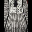 Christopher & Banks  Womens Black White Geometric Print Tank Top Size XL Tunic Photo 5