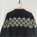 Rafaella  Fair Isle Cowl Sweater Women’s Medium Black Photo 1