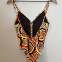 Gimaguas - One Piece Swimsuit Circle Geometric Pattern Beach Pool Resort Swim Photo 2