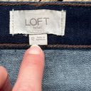 The Loft  Outlet Dark Wash Denim Jean Mini Skirt Size 12 Photo 4