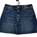 Banana Republic NWT  A Line Raw Hem Distressed Mini Denim Skirt Size Small Photo 0