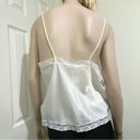 Christian Dior Vintage  White Satin Cami Lace Tank Photo 1