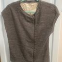 J Brand  GRAY OFF CENTER ZIP UP WOOL TOP S Photo 0