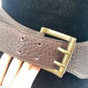 W By Worth The  Collection Womens Pebble Leather Wide Strap Fashion Belt Brown OS Photo 1