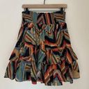 Ralph Lauren Vintage  Western Aztec Print Tiered Mini Skirt. Size 8 Photo 0