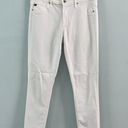 AG Adriano Goldschmied The Abbey Mid-Rise Super Skinny White Ankle Jeans Photo 6