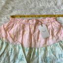 Free The Roses  Color Block Eyelet Trim Detail Mini Skirt in multicolor size XS Photo 5