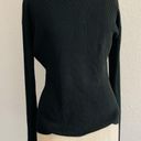 Mixit Vtg Mix It Silk Turtleneck Women's Large Black Long Sleeve Pullover Ribbed Photo 3