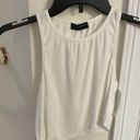 Naked Wardrobe  Knot Right Now Ribbed Black Crop Tank Top Size S Nwot Photo 2