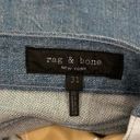 Rag and Bone  Two Tone Denim Jean Mini Skirt Photo 2