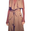 BCBGMAXAZRIA  Brielle Sleeveless Belted Trench Coat Mocha Beige Womens Size Large Photo 14