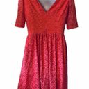 Jessica Simpson  coral lace fit n flare mini dress Photo 1