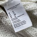 American Eagle  Striped Pullover Sweater Womens XL White Beige Cotton Blend Photo 5